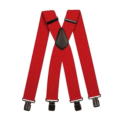 Afbeelding van Olata bretels met 4 clips, XXL, extra sterk, volledig verstelbaar, dikke stof 5 cm