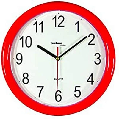 Image de Technoline WT 600 Horloge murale à quartz Rouge (Import Allemagne)