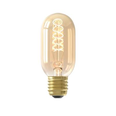 Afbeelding van LED buislamp goudkleur E27 136 lumen Goudkleurig Glas Calex