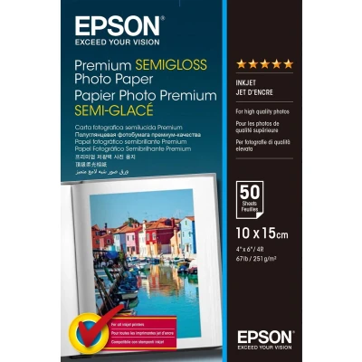 Afbeelding van Epson Premium Semigloss Photo Paper 10x15cm 251g 50 vel