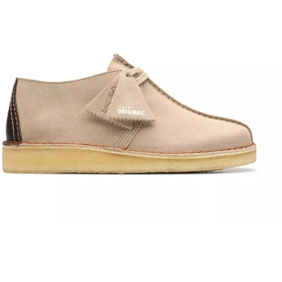 Afbeelding van Clarks Desert Trek heren veterschoen beige maat 43 (EU) 9 (UK)