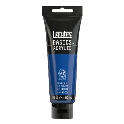 Afbeelding van Liquitex Basics acrylverf in primaire blauwe tube, 118 ml