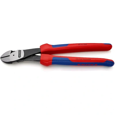 Image de KNIPEX 74 22 250 cutters latéraux motorisés avec poignées multi composants noir atramentisé mm