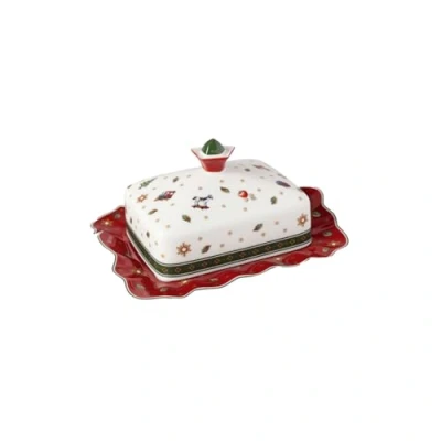 Afbeelding van Villeroy &amp; Boch Toy&#039;s Delight botervloot, 19 x 16 11,5 cm, hard porselein, boterbel, handwas, botercontainer voor brunches en feestjes