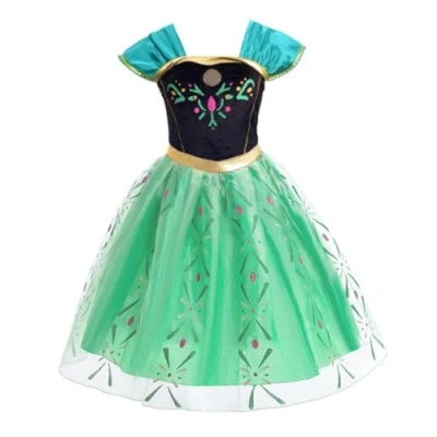 Afbeelding van Lito Angels Costume de princesse couronnement pour fille 9 à 12 mois Vert
