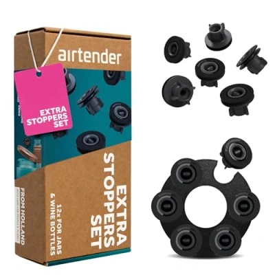 Afbeelding van Airtender nanostoppers 12 stuks (2x bewaarclip)