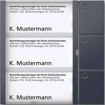 Afbeelding van Siedle 210004909 00 Functiemodule voor Accessoires deurintercom Antraciet