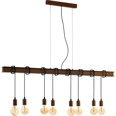 Afbeelding van EGLO Townshend 4 Hanglamp E27 150 cm Bruin