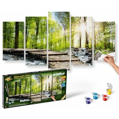 Afbeelding van Schipper Schilder Bij de Wildbach 132x72 Cm Multi