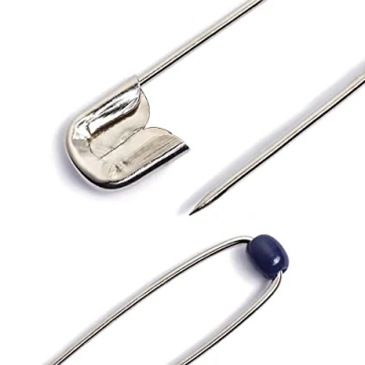 Afbeelding van Prym Nr. 1 34 mm Steel Ball Safety Pins Silver