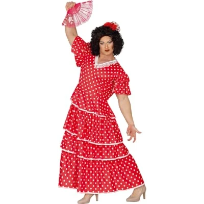 Afbeelding van Fiestas Guirca Verkleedjurk Flamenco Heren Polyester Rood Mt 52 54