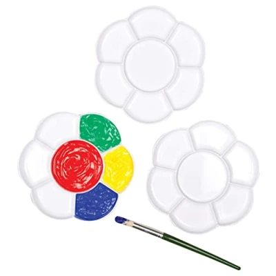 Afbeelding van Baker Ross Set van 3 bloemschilderpaletten voor kinderen (AF994)