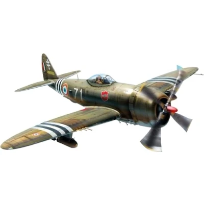 Afbeelding van 1:48 MiniArt 48015 P 47D 28RE Thunderbolt Free French Air Force Plastic Modelbouwpakket