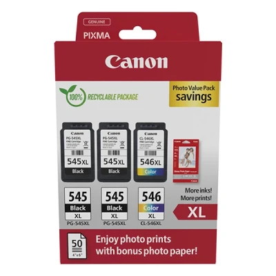Image de Canon Multipack 2 X Pg 545xl / Cl 546xl Photo Value Pack (8286b015)