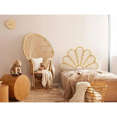 Afbeelding van Hoofdbord 110 cm Rotan Naturel FLOSIA L x H 116 D 4