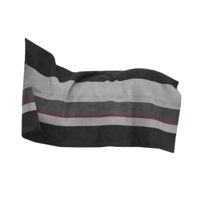 Image de Kentucky Couverture Polaire Heavy Square Stripes Noir/Gris 140x160cm