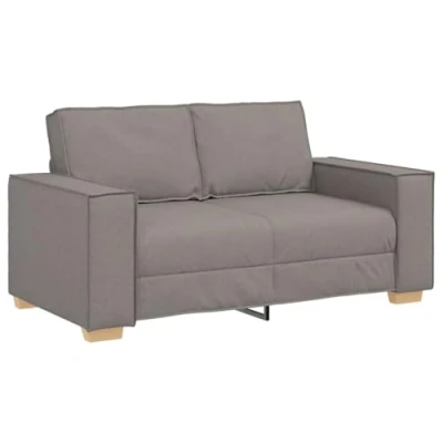Afbeelding van vidaXL Tweezitsbank 120 cm stof taupe