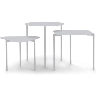 Afbeelding van DO RE MI Bijzettafels set van 3 Grijs