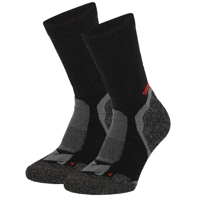 Afbeelding van 2 x Xtreme Sockswear Hiking sokken Wol Multi Black maat 39/42