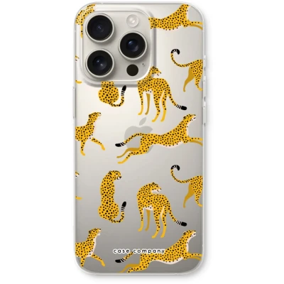 Afbeelding van Case Company® hoesje geschikt voor iPhone 16 Pro Luipaard Soft Cover Telefoonhoesje Bescherming aan alle Kanten en Schermrand