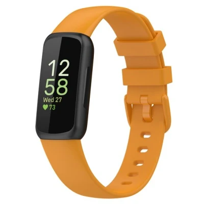 Afbeelding van Fitbit Inspire 3 Sportbandje met gesp Maat: Small Oker