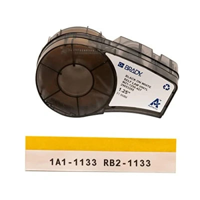 Afbeelding van BRADY SELF LAM M21 1250 427 BLACK ON WHITE/CLEAR 30.48M