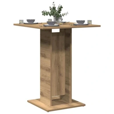 Image de vidaXL Table de bistro chêne artisanal 60x60x75 cm bois d&#039;ingénierie856023