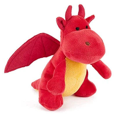 Afbeelding van Zappi Co Zacht en Knuffelig Pluchen Dier voor Kinderen Ideaal Knuffelvriendje Pasgeborenen (12 15 cm) (Draak)