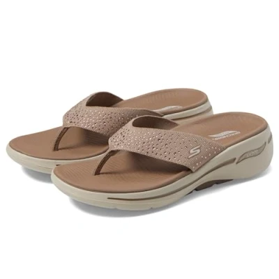 Afbeelding van Skechers Go Walk Arch Fit Worthy, damessandalen, Taupe