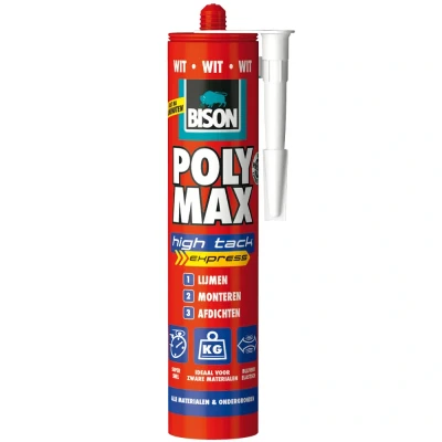 Afbeelding van 4x Bison Poly Max® High Tack Express Wit 440 gr