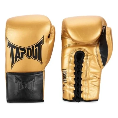 Afbeelding van Tapout 1 paar Lockhart lederen bokshandschoenen, goud/zwart, 08 oz R, 960011