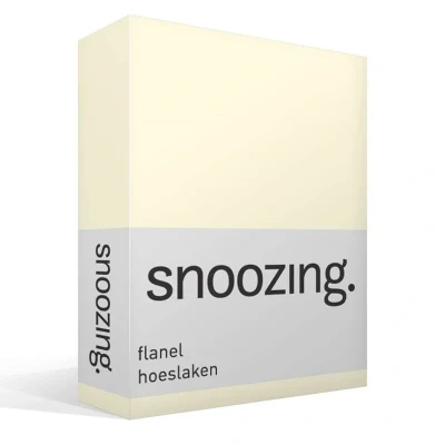 Afbeelding van Snoozing Flanel Hoeslaken Tweepersoons 120x200 cm Ivoor