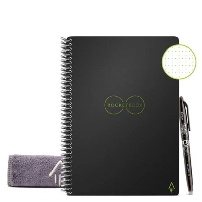 Afbeelding van Rocketbook Core Executive Smart Notebook Oneindig Herbruikbaar A5 Zwart