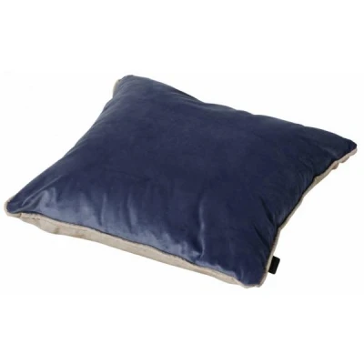 Afbeelding van Madison sierkussen 45x45 cm Velvet dark blue/Panama linnen
