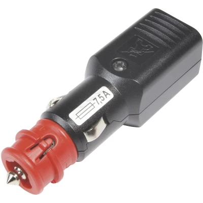 Afbeelding van ProCar Universalstecker NG 7,5A mit zwangsgeführter Zugentlastung, Sicherung Universele stekker met geforceerd geleide trekontlasting, zekering
