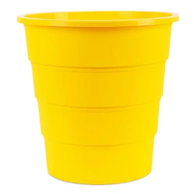 Afbeelding van Office Products 19054621 06 prullenbak, rond, 16 liter, kunststof, geel