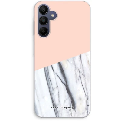 Afbeelding van Case Company® hoesje geschikt voor Samsung Galaxy A15 A touch of peach Soft Cover Telefoonhoesje Bescherming aan alle Kanten en Schermrand
