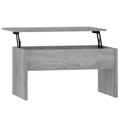 Afbeelding van vidaXL Salontafel Sonoma grijs 80x50,5x41,5 cm bewerkt hout