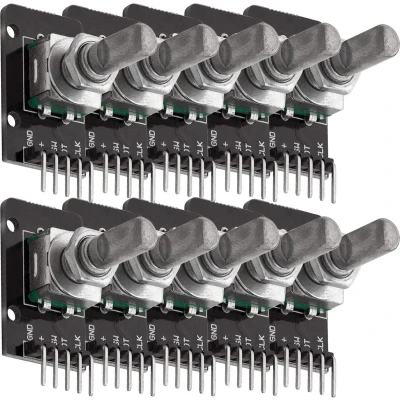 Afbeelding van AZDelivery 10 x KY 040 Drehwinkelgeber Drehgeber Rotary Encoder Modul compatibel met Arduino Inclusief E Book!