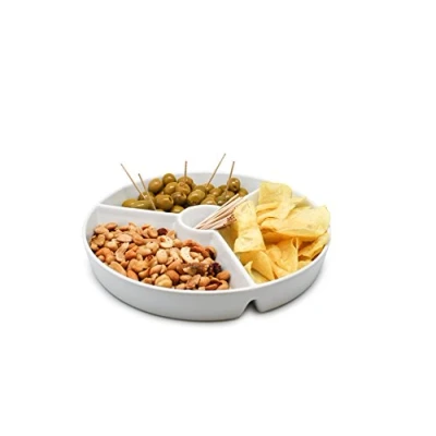 Afbeelding van Porselain Snacks dienblad