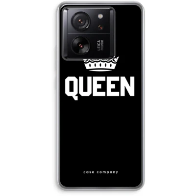 Afbeelding van Case Company® hoesje geschikt voor Xiaomi 13T Pro Queen zwart Soft Cover Telefoonhoesje Bescherming aan alle Kanten en Schermrand