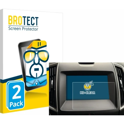 Afbeelding van BROTECT Screenprotector voor Ford Galaxy Infotainment Sync 3 (2019) Folie Beschermfolie transparant (2 Stuks)