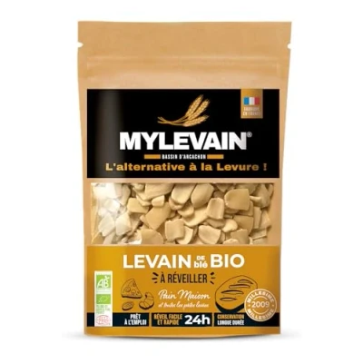 Image de MYLEVAIN Paillettes de Levain naturel français biologique vivant Millésime 2009
