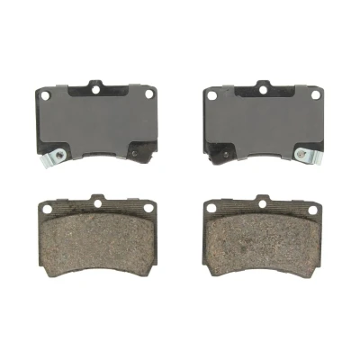 Afbeelding van BOSCH 0 986 461 141 Remblokkenset Low Metallic Met akoestische slijtagewaarschuwing anti kreukplaat MAZDA: FAMILIA 4, 323P V Hatchback