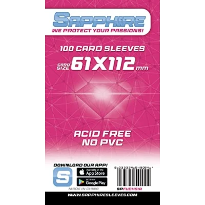 Afbeelding van Red Glove 100 saffier sleeves fuchsia 61 x 112