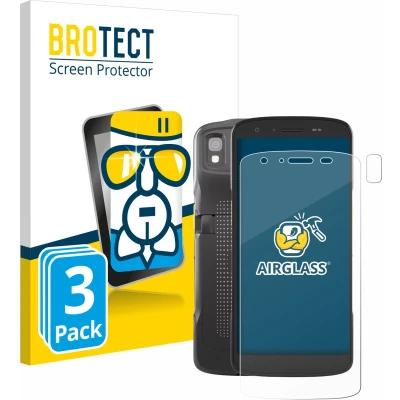 Afbeelding van BROTECT Screenprotector voor Zebra TC22 (Voor+Camera) Folie Beschermfolie Beschermglas transparant (3 Stuks)