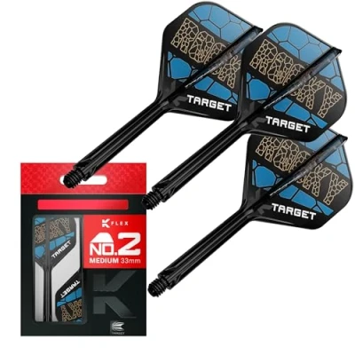 Afbeelding van Target K Flex Josh Rock No.2 Dart flights en shafts in een systeem Maat Medium