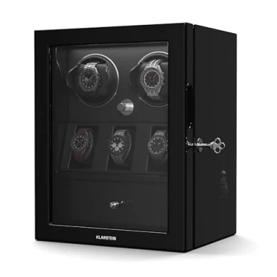 Afbeelding van Klarstein Chronovault Horlogeopwinder voor 5 Horloges Zwart