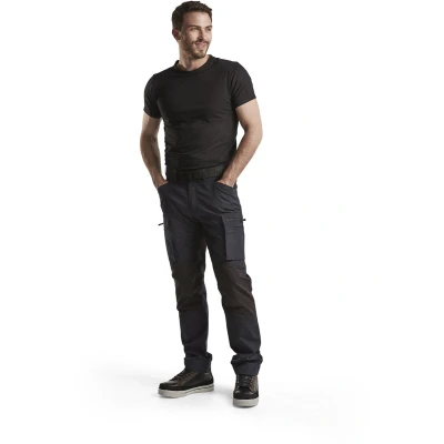 Afbeelding van Blaklader Service werkbroek met stretch 1459 1845 Donker marineblauw/Zwart C52