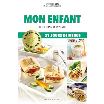 Afbeelding van MON ENFANT POUR GRANDIR EN SANTE 21 JOURS DE MENUS
